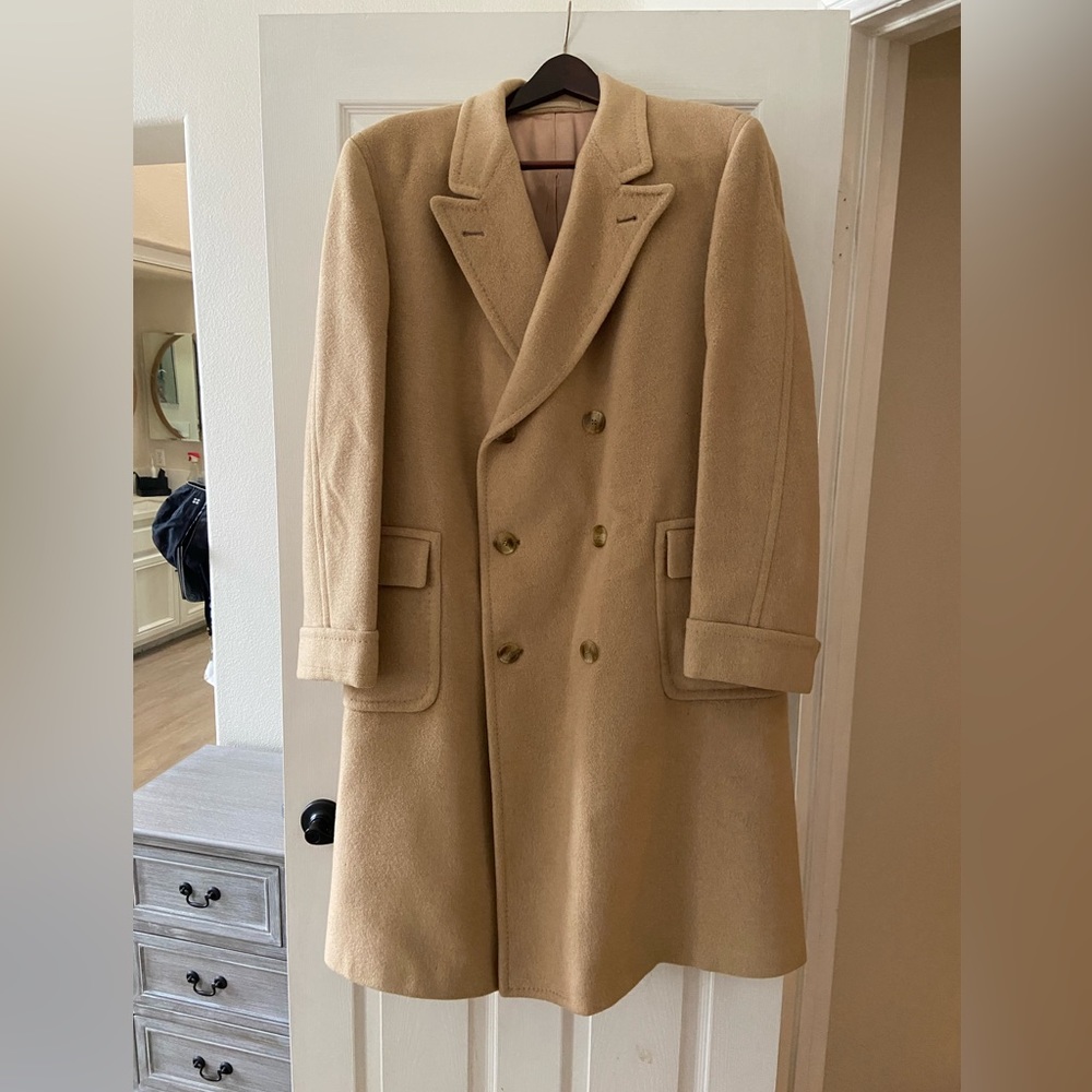 Vintage Field Brothers camel hair coat